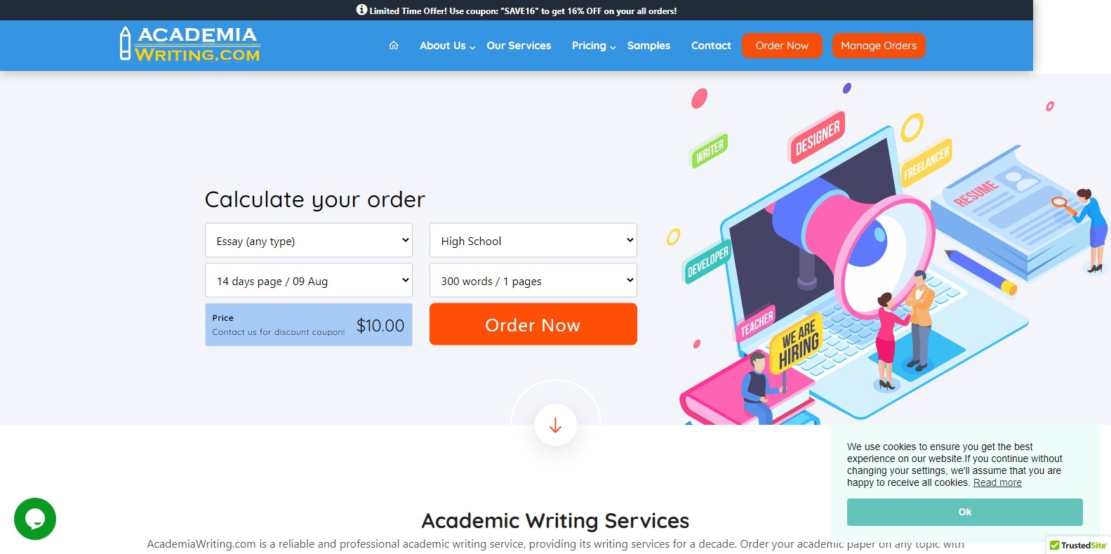 academiawriting.com Review 2026 - Rated 1/5 SCAM UK writing service