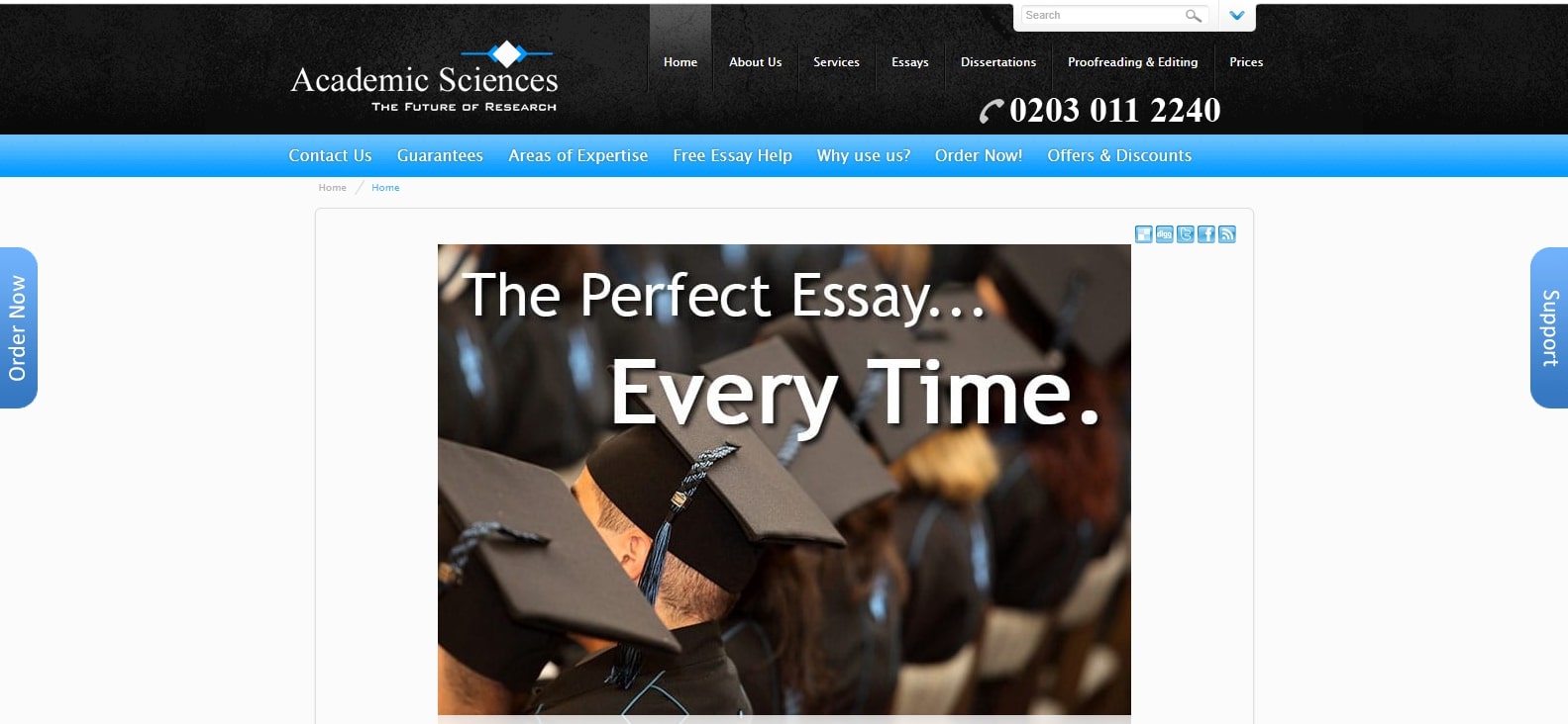 academicsciences.co.uk Review 2026 - Rated 1/5 SCAM UK dissertation service