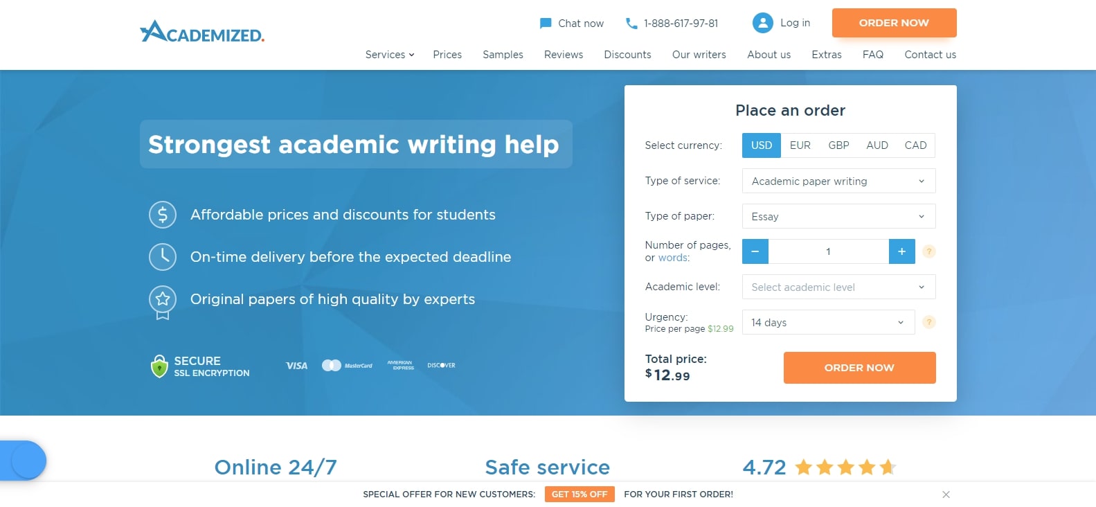 academized.com Review 2026 - Rated 1/5 SCAM UK writing service