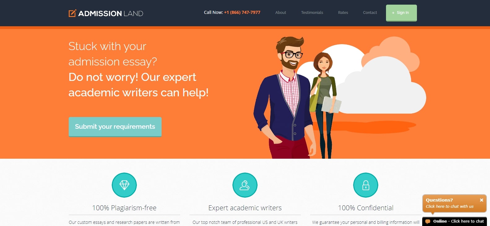 admissionland.com Review 2026 - Rated 1/5 SCAM UK admission essay service