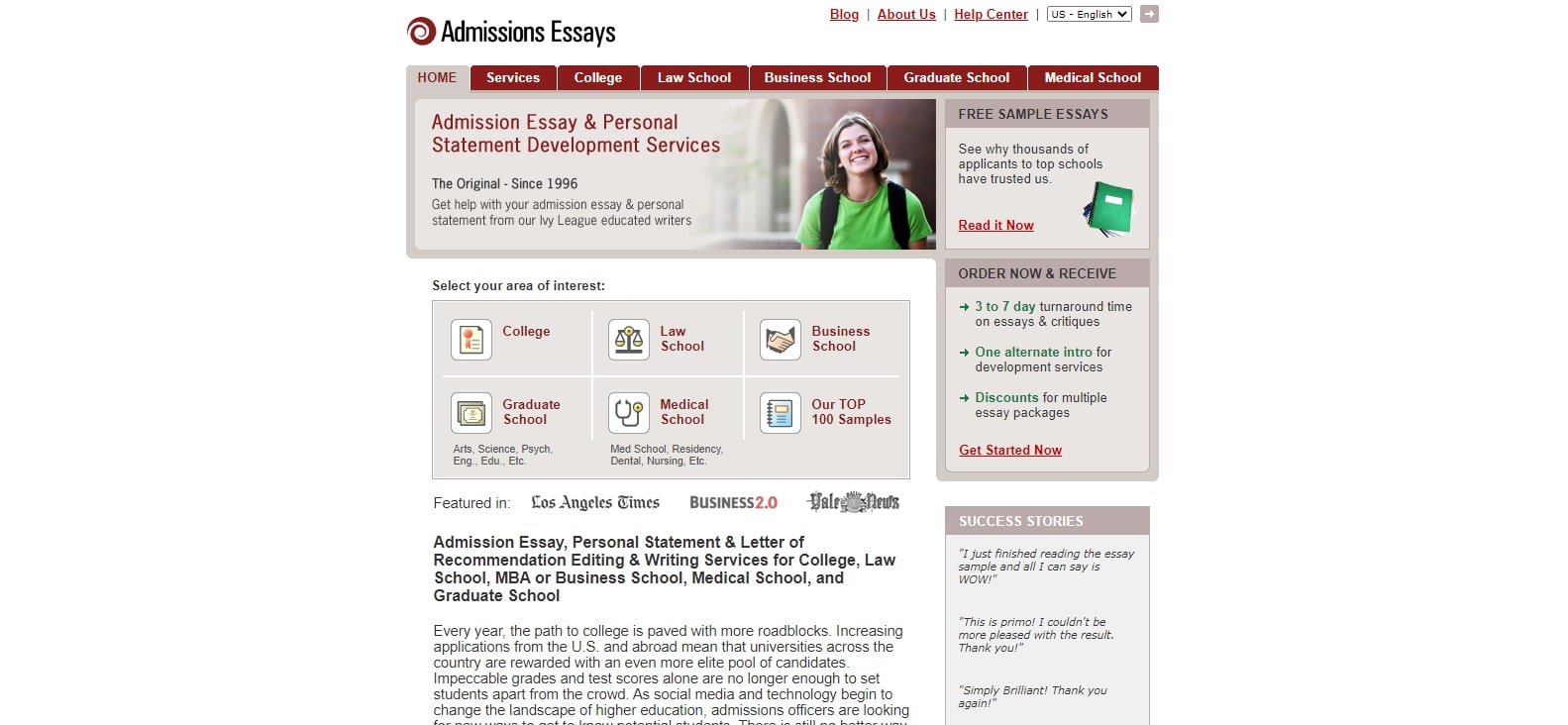 admissionsessays.com Review 2026 - Rated 1/5 SCAM UK admissions essay service